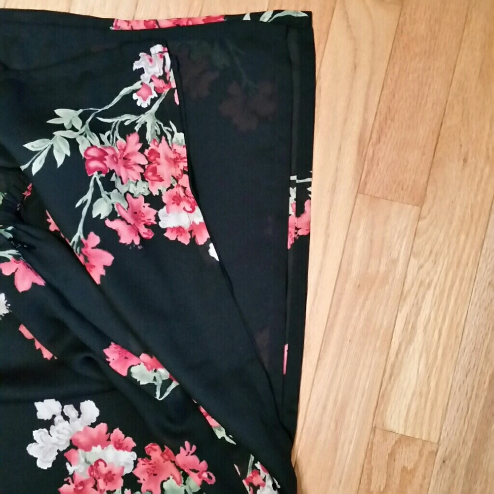 kathy ireland Floral Long Skirt Sz L. EUC - Picture 3 of 4